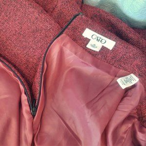 Cato Burgundy Pink Pencil Skirt